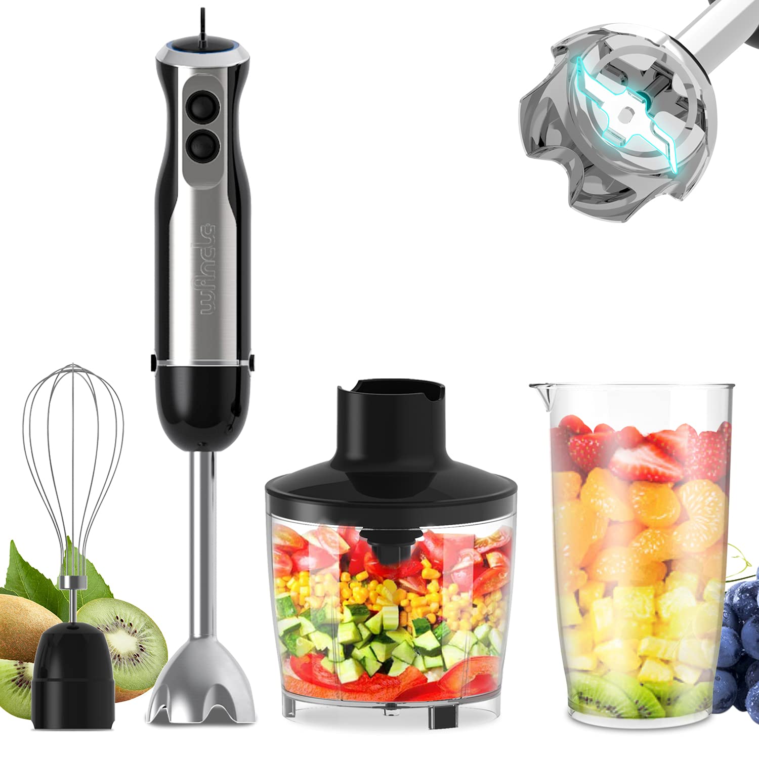 Immersion Blender Stick - Brancle 1000W frullatore a immersione 4