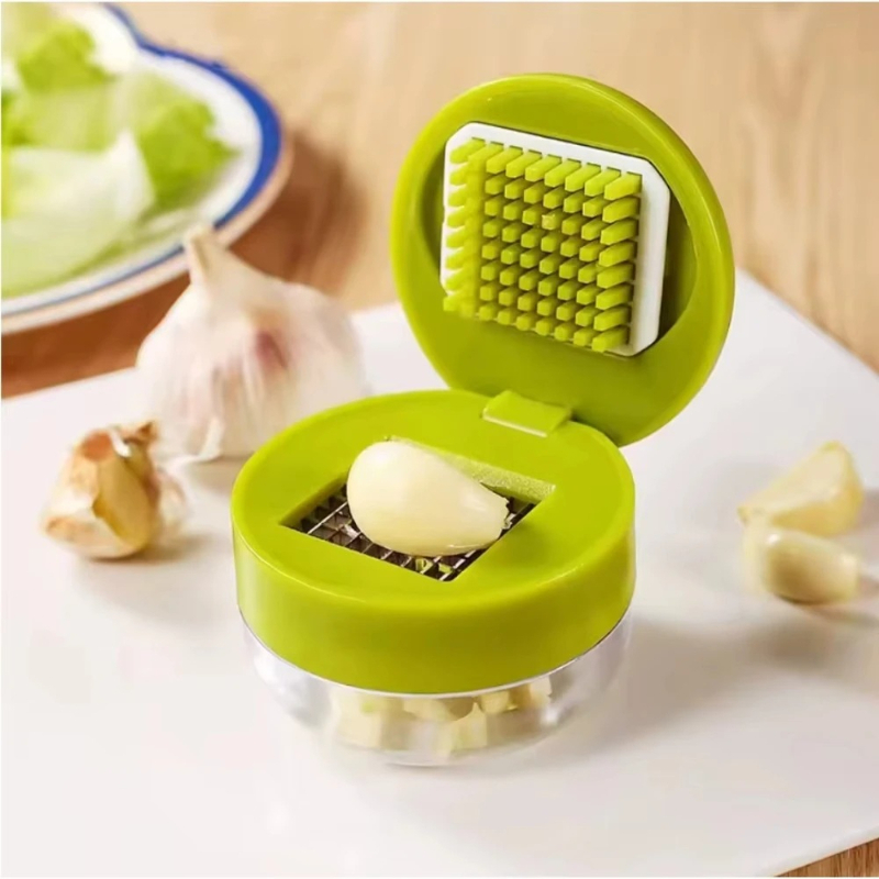 Kitchen Gadgets Vegetable Cutter - Tritatutto Manuale per Aglio con Contenitore,