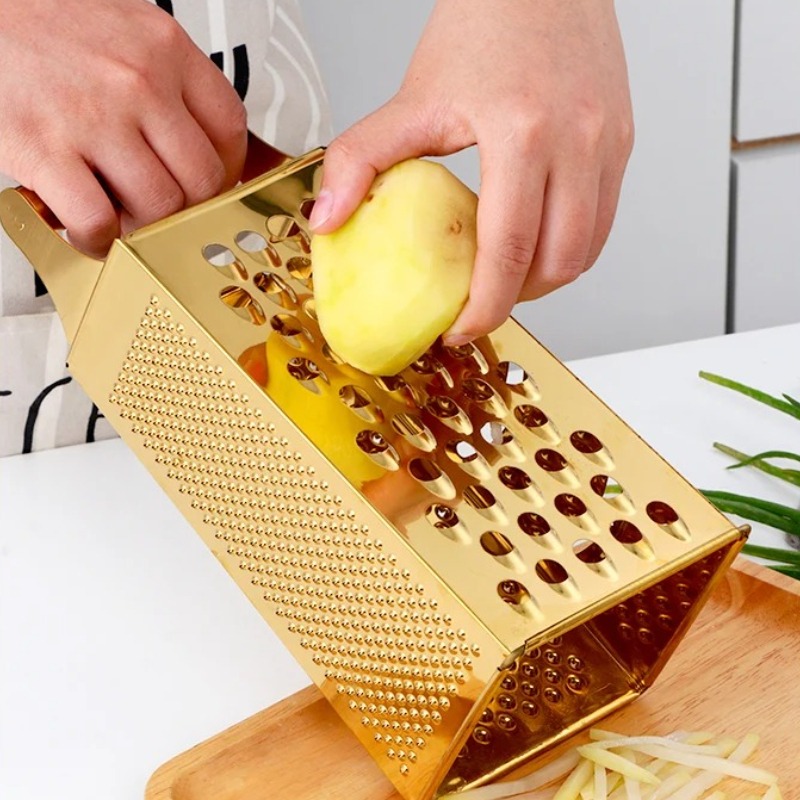 Cheese Grater Box - Grattugia per verdure multifunzionale in acciaio