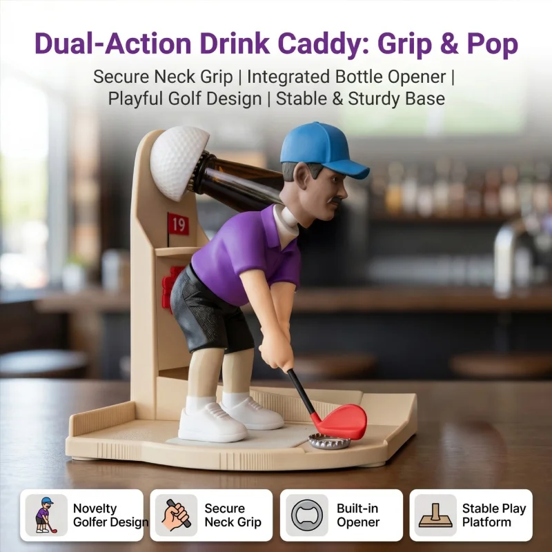 Funny Kitchen Gadgets Gifts - Apribottiglie a Forma di Golfista con