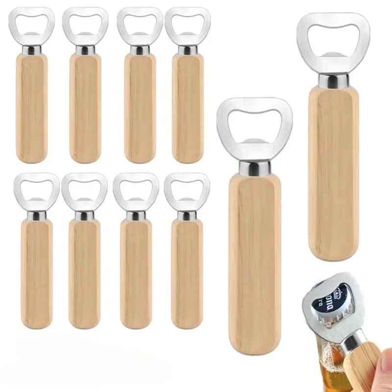 Kitchen Gadgets To Gift - Apribottiglie in Acciaio Inox e Legno