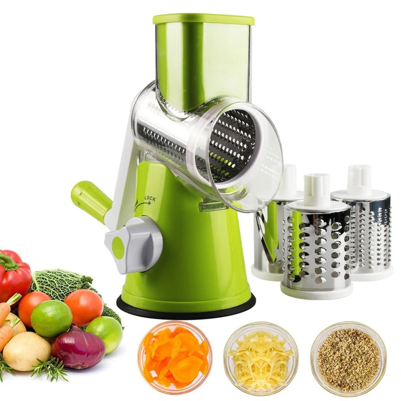 Cheese Grater Box - Grattugia Manuale Rotante per Formaggio, Affettatrice