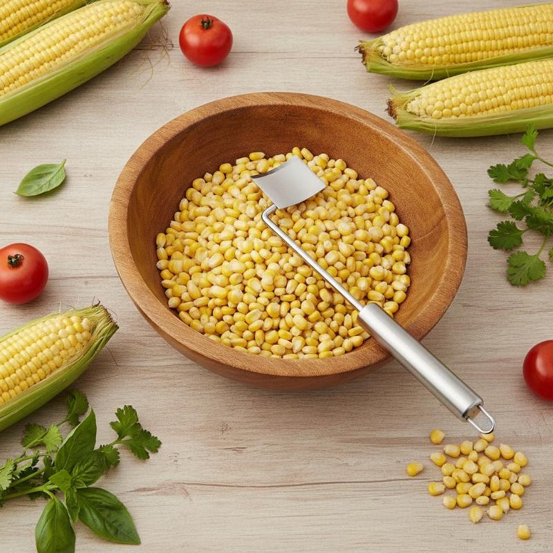 Kitchen Gadgets Useful - Sgusciatore di Mais in Acciaio Inox