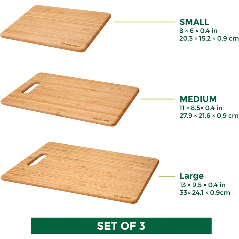 Set di Taglieri in Bambù 3 Tag - Bamboo Cutting Board recensione e prezzo