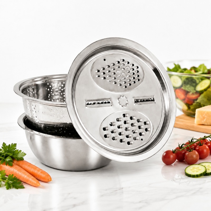 Set di 3 Scolapasta in Acciaio - Cheese Grater Box recensione e prezzo