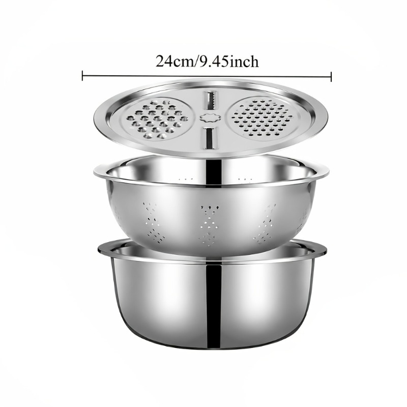 Set di 3 Scolapasta in Acciaio - Cheese Grater Box recensione e prezzo