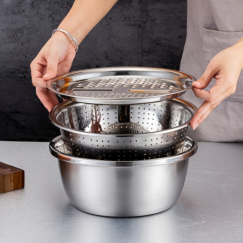 Set di 3 Scolapasta in Acciaio - Cheese Grater Box recensione e prezzo