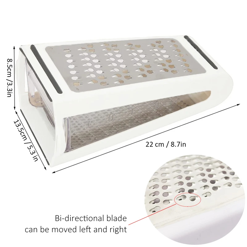 Lame a doppia faccia Grattugia - Cheese Grater Box recensione e prezzo