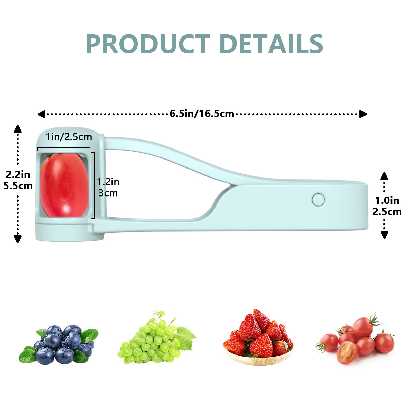 Nuovo Uva Ciliegia Pomodoro Fr - Kitchen Gadgets Vegetable Cutter recensione e prezzo