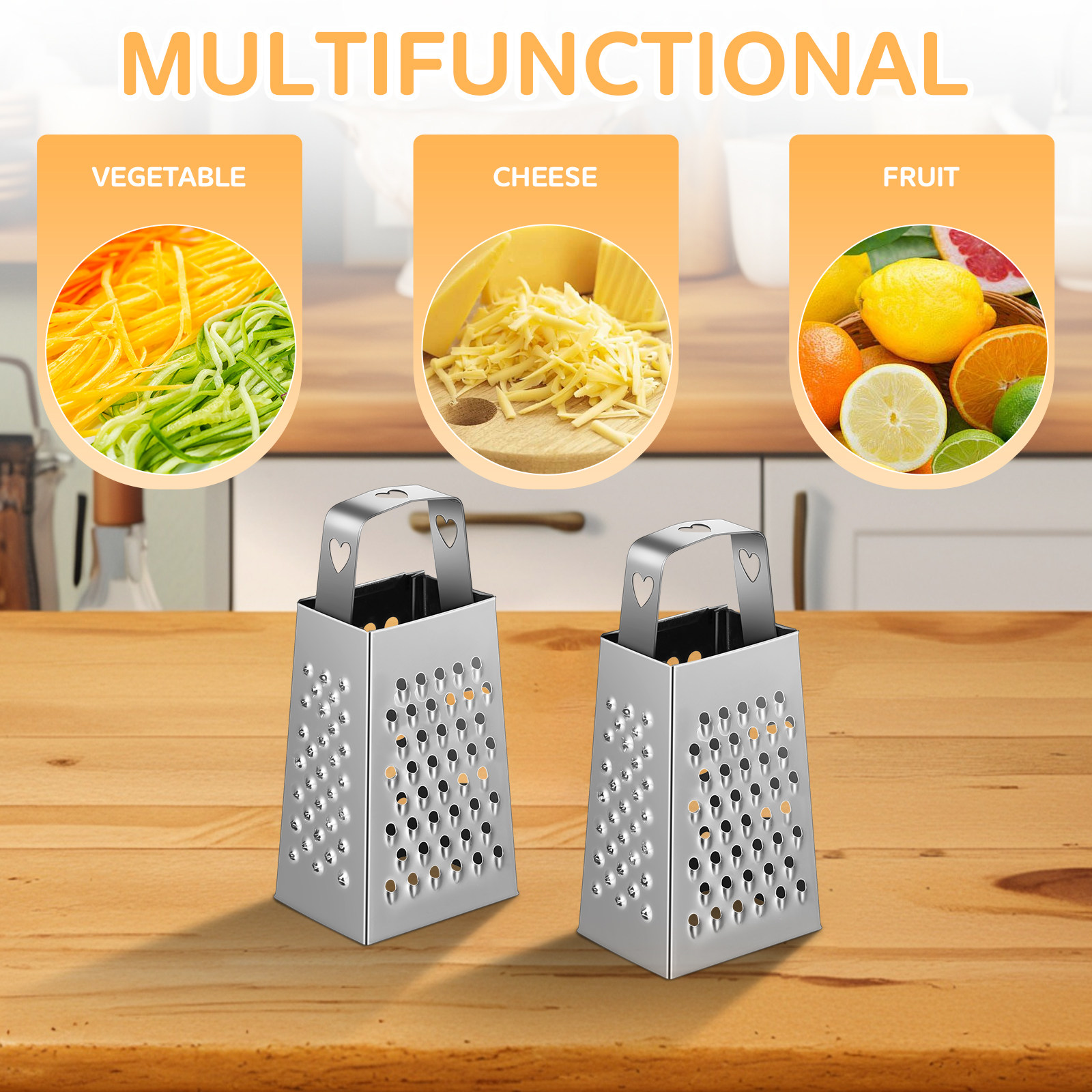 Set di 6 Mini Grattugie in Acc - Cheese Grater Box recensione e prezzo
