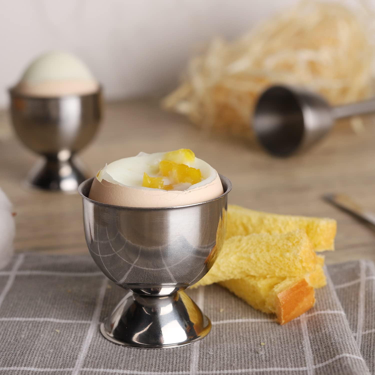 Set di tazze per uova in accia - Kitchen Gadgets To Gift recensione e prezzo